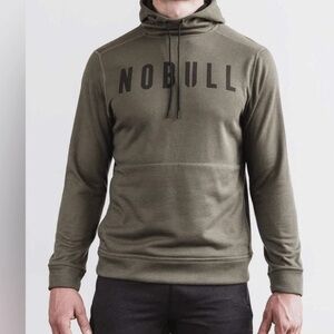 NOBULL Mens Hooded Sweatshirt Army Green
Size Small